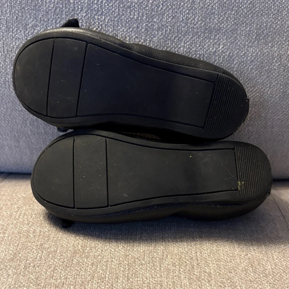 NORDSTROM RACK Emma Ballet Flat with Bow Size 8 Black